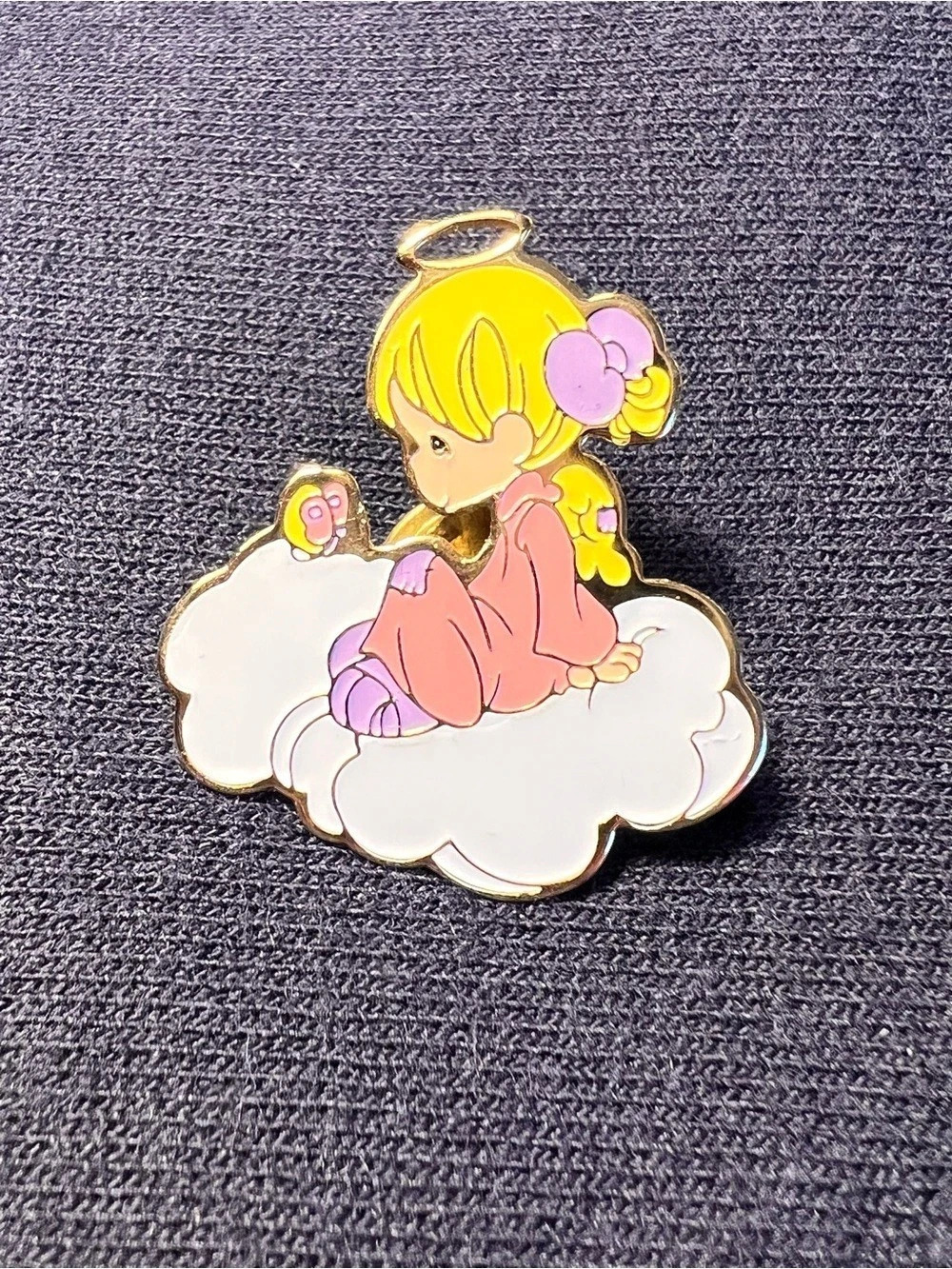 NWOT Vintage Precious Moments
Enamel Pin Angel Girl with Butterfly